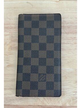 Louis Vuitton Damier Ebene Canvas Long Wallet